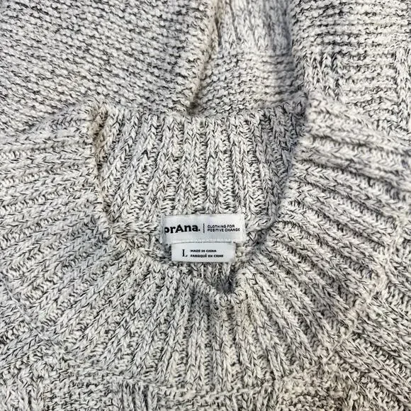 prAna Sky Meadow Sweater Large Recycled Cotton Knit Outdoor Gorpcore Ethical - Picture 15 of 16